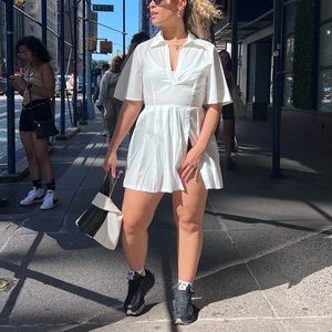 PLT white tennis dress